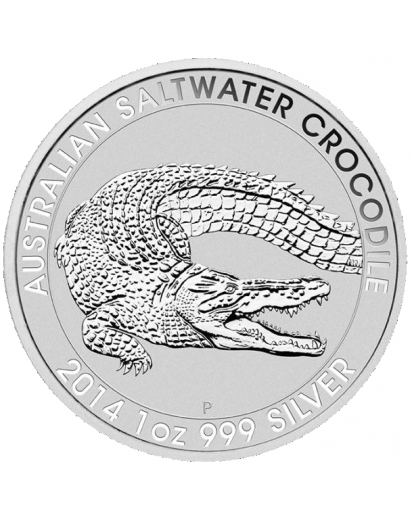 Salzwasserkrokodil  2014 Silber 1 oz Australien