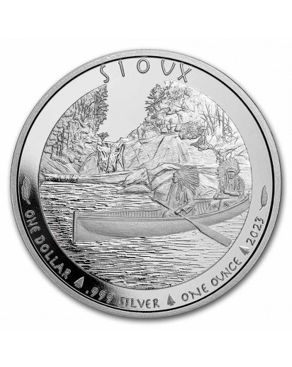 USA 2023  Sioux Indian  Chief  Guardian Silber 1 oz