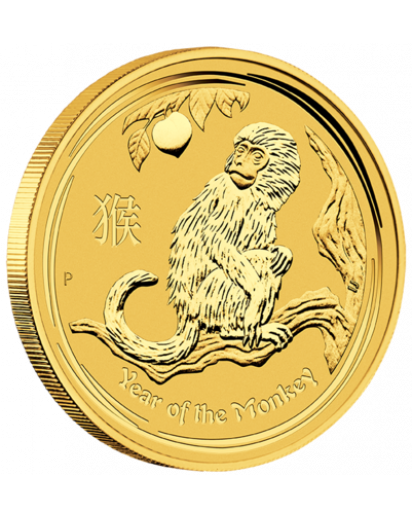 Australien 2016   Jahr des Affen   Lunar II   Gold 1/10 oz