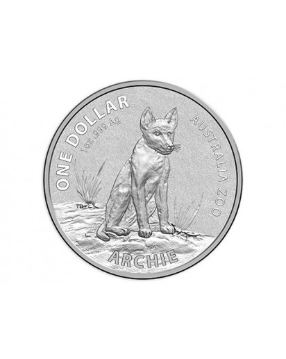 Australien 2017  Dingo Archie - Serie Australien Zoo Silber 1 oz Blister