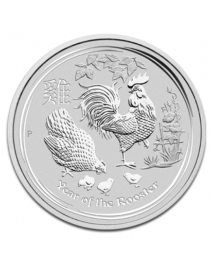 Australien 2017 Jahr des Hahnes Lunar II Silber 1 oz 