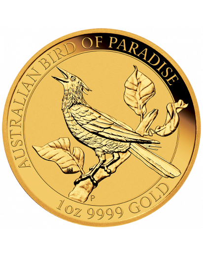 Australien 2019  Birds of Paradise - Manucodia Paradiesvogel Gold 1 oz  