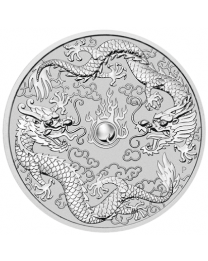Australien 2019  Double Dragon   1 $ Silber 1 oz  Dragon Serie