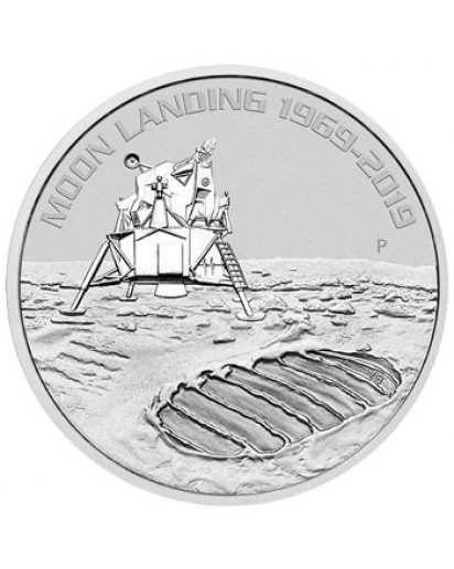Australien 2019  50 Jahre Mondlandung Apollo 11 Silber 1 oz st Moon Landing