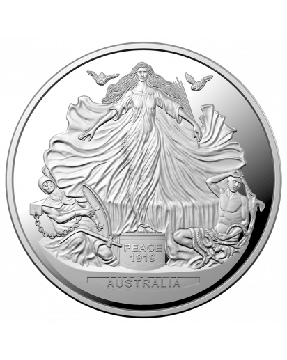 Australien 2019 Vertrag von Versailles - Peace 1919 Silber 1 oz PP