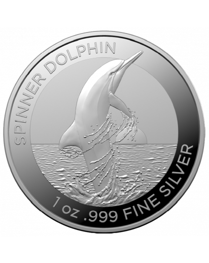 Australien 2020 Spinner Dolphin - Ostpazifischer Delphin Silber 1 oz