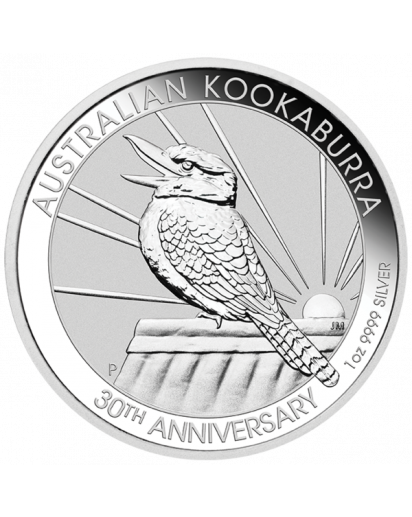 Australien 2020  Kookaburra Silber 1 oz  30 Jahre Kookaburra 1990 - 2020