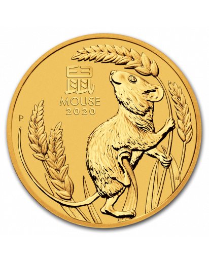 Australien 2020 Jahr der Maus Lunar Serie III Gold 1/20 oz