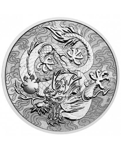 Australien 2021  Myths & Legends: Dragon   1 $ Silber 1 oz  Drachen Serie  