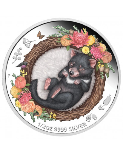 Australien 2021 TASMANIAN DEVIL - Serie Dreaming Down Under  Silber 1/2 oz  