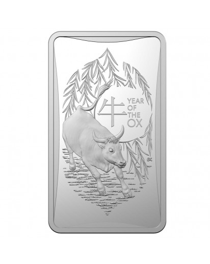 Australien 2021  Jahr der Ochsen Lunar - Serie Silber 1/2 oz PP  RAM