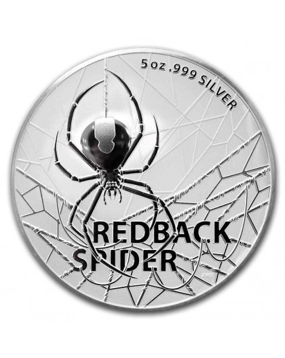 Australien 2021 REDBACK SPIDER  Silber 5 oz Australias most dangerous
