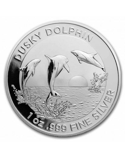 Australien 2022 DUSKY  Dolphin -  Delphin Silber 1 oz