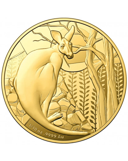 Australien 2022 IMPRESSIONS OF AUSTRALIA Känguru RAM Gold 1/10 oz PP