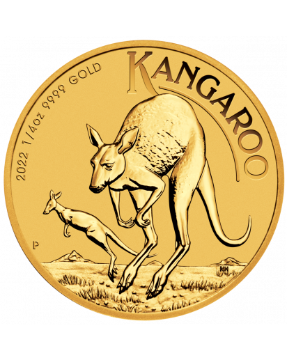 Australien 2022 Känguru - Nugget  Gold 1/4 oz