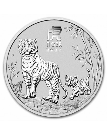 Australien 2022 Jahr des Tigers Lunar Serie III Silber 1 oz 