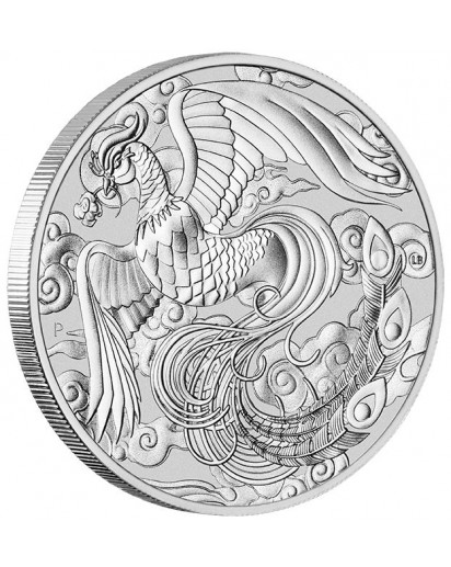 Australien 2022  Myths & Legends: Phönix   1 $ Silber 1 oz  Drachen Serie  