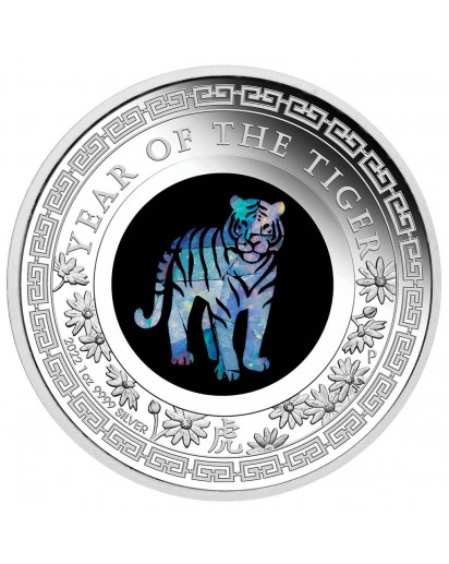 Australien 2022  OPAL SERIE Jahr des Tigers   Silber PP Lunar