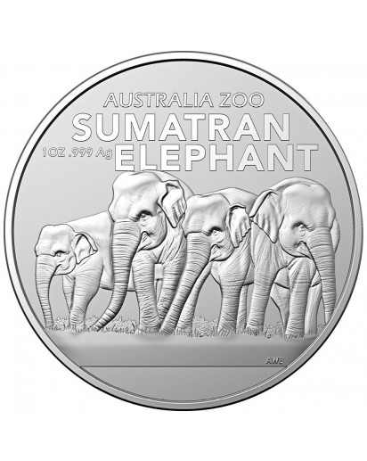 Australien 2022 SUMATRAN ELEPHANT Australia Zoo  Silber 1 oz