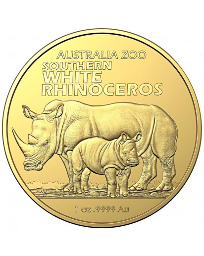 Australien 2023 BREITMAULNASHORN  Australia Zoo  Gold 1 oz