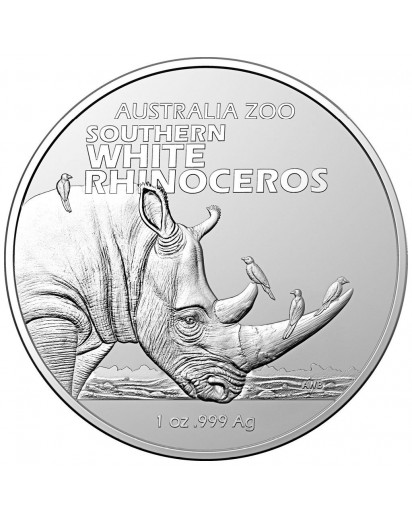 Australien 2023 BREITMAULNASHORN  Australia Zoo  Silber 1 oz