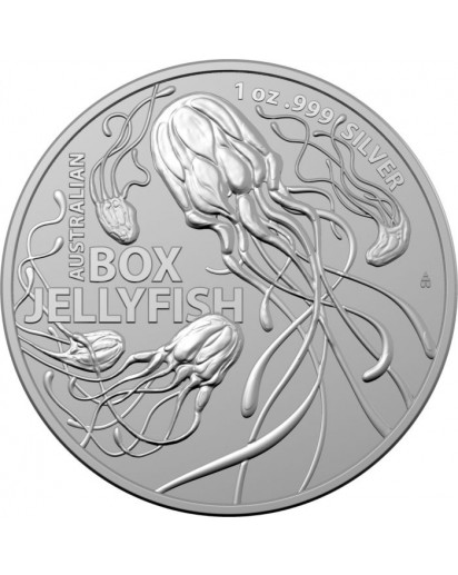 Australien 2023  BOX JELLYFISH  Australians most dangerous Silber 1 oz