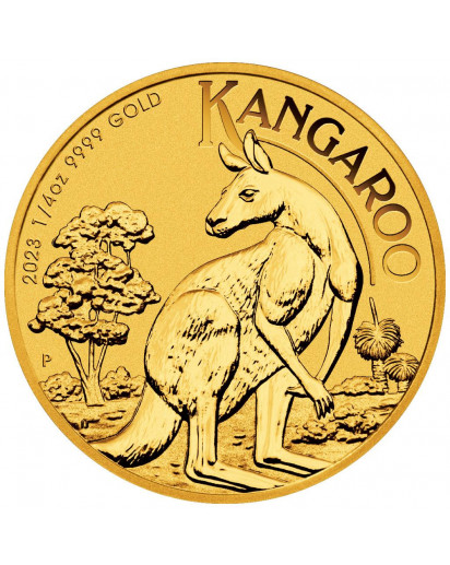 Australien 2023 Känguru - Nugget  Gold 1/4 oz