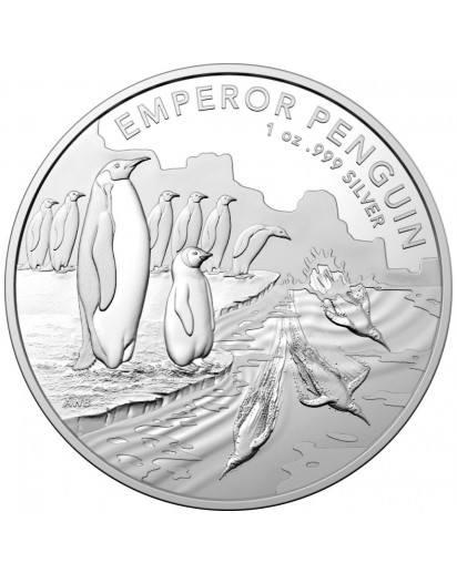 Australien 2023 Kaiserpinguin - Antarktis Territorium Silber 1 oz 