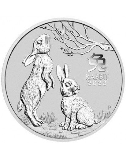 Australien 2023 Jahr des Hasen Lunar Serie III Silber 1/2 oz 