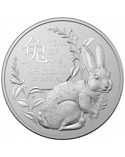 Australien 2023  RAM  Jahr des Hasen -  Lunar - Serie Silber 1 oz