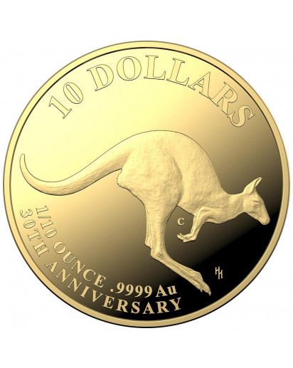 Australien 2023  MOB OF THIRTY  Känguru RAM Gold 1/10 oz 