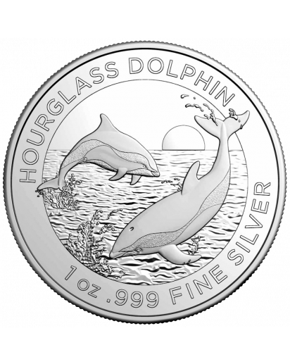 Australien 2024 HOURGLASS DOLPHIN - Delfin Silber 1 oz