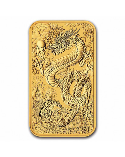 Australien 2024 DRAGON RECTANGLE - Drache Goldmünze - Münzbarren 1 oz