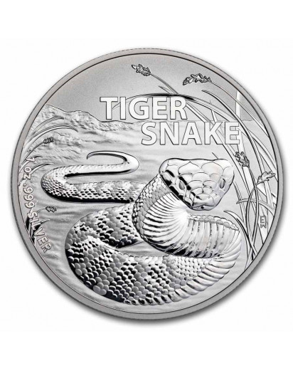 Australien 2024 TIGER SNAKE  Australians most dangerous Silber 1 oz