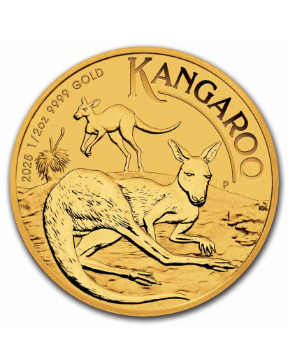 Australien 2025  Känguru - Nugget Gold 1/2 oz