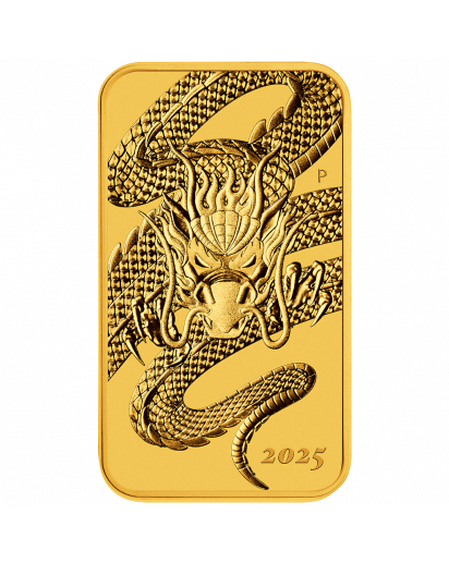 Australien 2025 DRAGON RECTANGLE - Drache Goldmünze - Münzbarren 1 oz