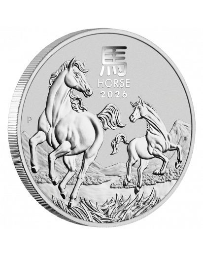 Australien 2026 Jahr des Pferdes Lunar Serie III Silber 1 oz 