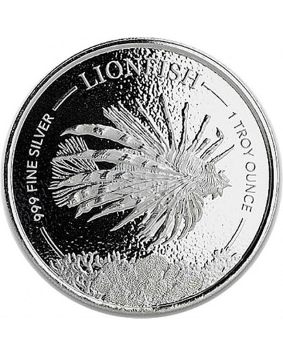 Barbados 2019  Lionfish - Feuerfisch - Löwenfisch Silber 1 oz