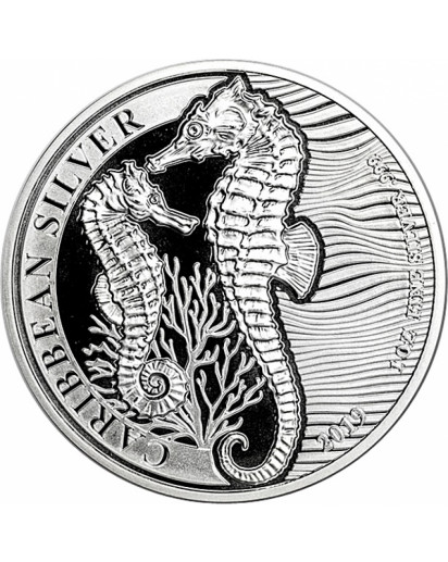 Barbados 2019  Seepferd  Seahorse   Silber 1 oz