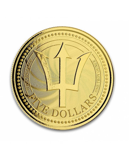 Barbados 2019  Trident   Gold 1 oz