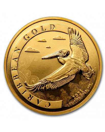 Barbados 2022 Karibischer Pelikan Gold 1 oz