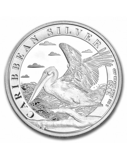 Barbados 2023 Karibischer Pelikan Silber 1 oz