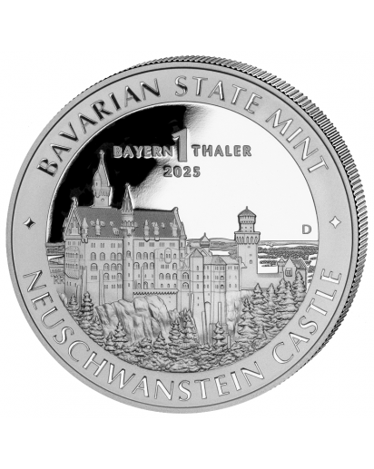 BAYERN THALER 2025 Schloß Neuschwanstein  Silber 1 oz  BRD