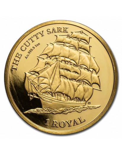 British Indian Ocean Territory 2021  CUTTY SARK  Gold 1 oz  BIOT