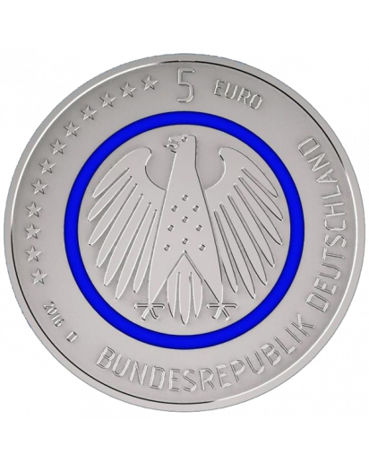 BRD 2016 Planet Erde 5 € st    Prägestätte J = Hamburg
