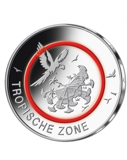 BRD 2017 Tropische Zone 5 € st Prägestätte Karlsruhe G