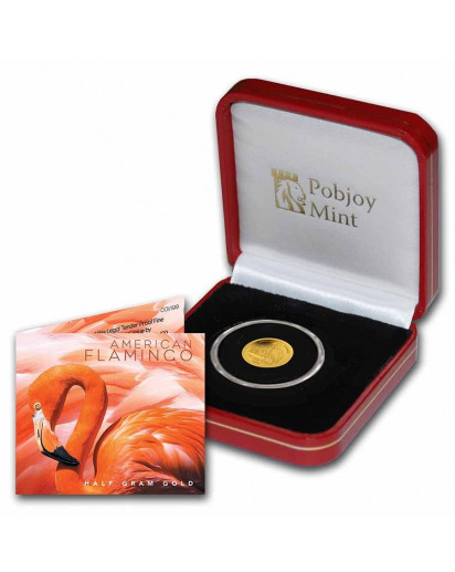 British Virgin Island 2021  American Flamingo  Gold  0,5 g