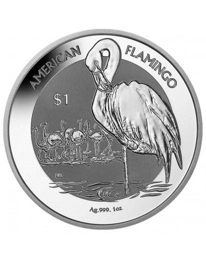 British Virgin Island 2021  American Flamingo  Silber 1 oz