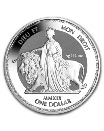 British Virgin Island 2019 Una & The Lion  Silber 1 oz