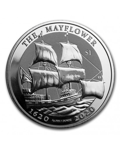 British Virgin Island 2020  THE MAYFLOWER  Silber 1 oz